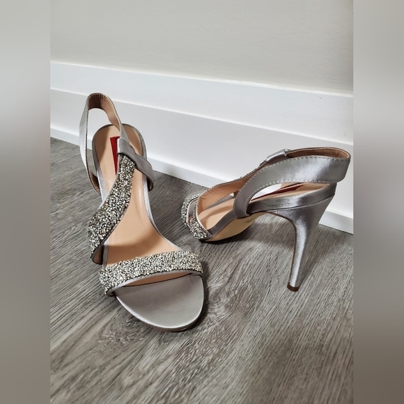 London Rebel Glitter High Heel Sandals - Picture 14 of 16